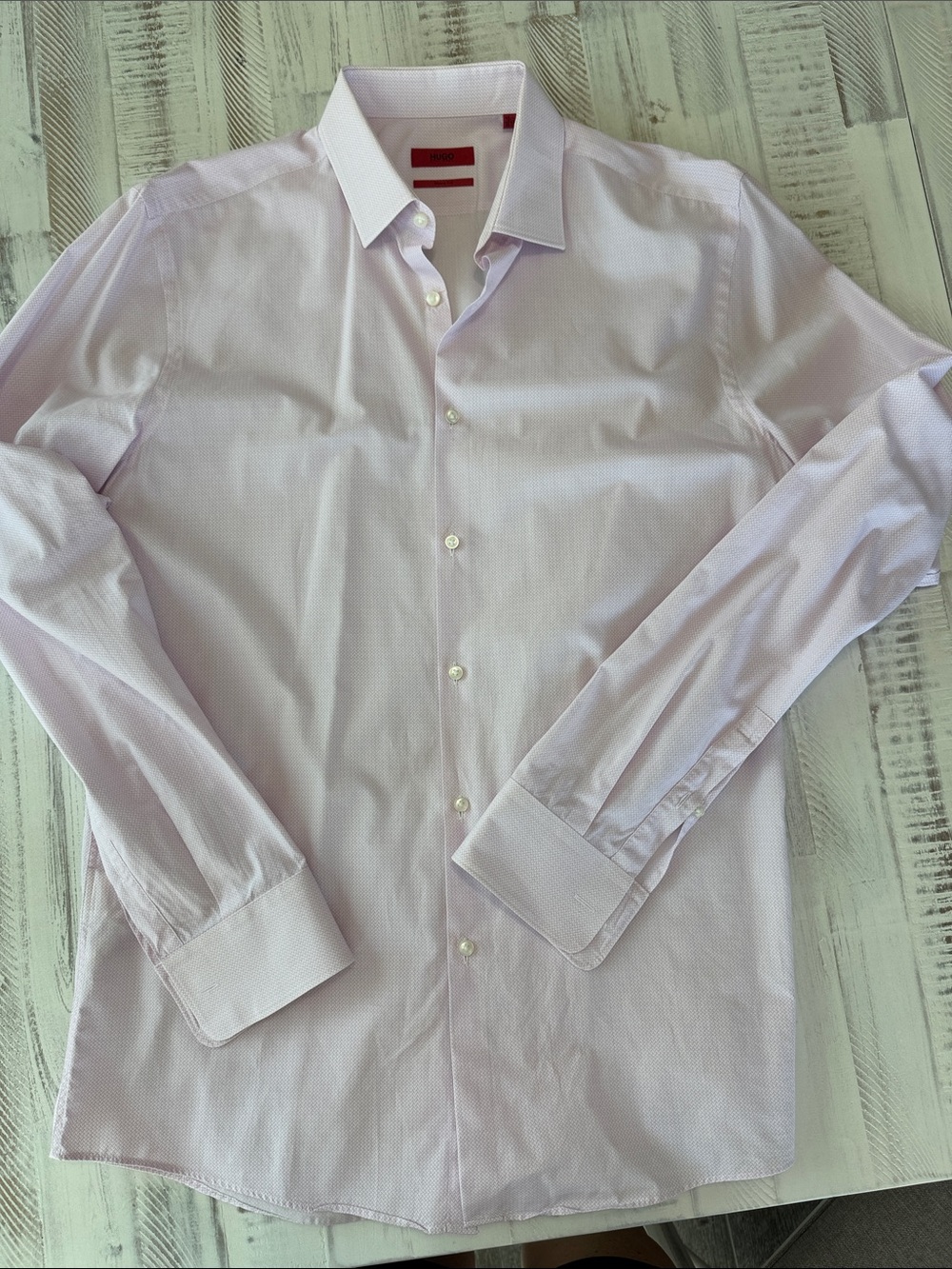 Hugo Boss Light Pink Men's Dress Shirt